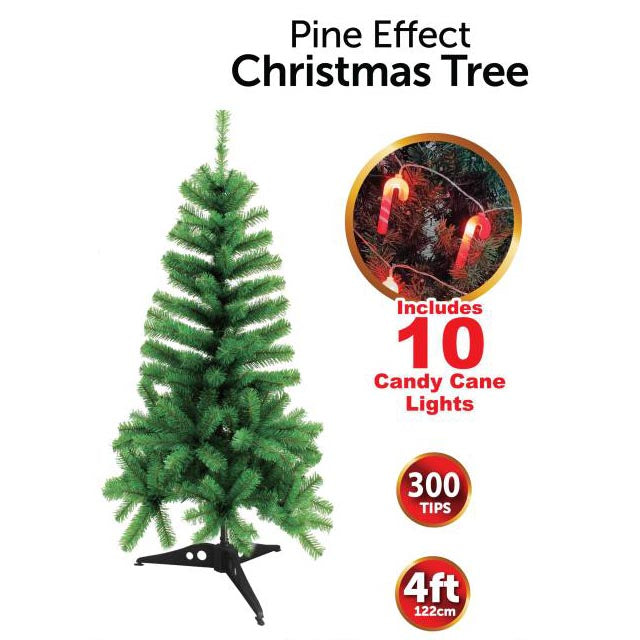 Christmas Tree White Multicolour Artificial Pine with Candy Cane Lights &Stand Christmas Tree White Multicolour Artificial Pine with Candy Cane Lights &Stand